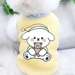 Small Dog and Cat Clothing, Thin Autumn/Summer Style, Trendy Pet Vest for Small Puppies Like Teddy and Pomeranian
