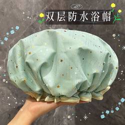 Double-Layer Shower Cap for Women, Waterproof for Bathing, Household Anti-Oil Smoke Head Cover, Girls' Hair Drying Mask, Special Shower Cap, 2026 New Model