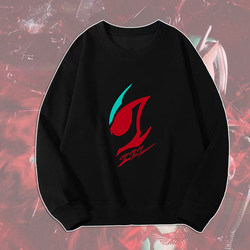 Knight Zezte Masked Anime Zez Zzz Special Effects Wanjinmo Student Long Sleeve Oversized Sweatshirt Men's Fleece Autumn Winter