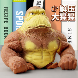 Internet-Famous Stress-Relief Gadget: Mr. Gorilla, the Quirky Green-Headed Fish, Fun Squishy Toy for Squeezing and Stress-Relief