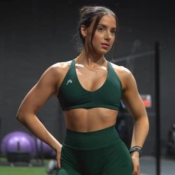 Classic and Versatile! Ttwolves Custom-Dyed Women's Twist-Back Quick-Drying Breathable Sports Fitness Bra Brae19