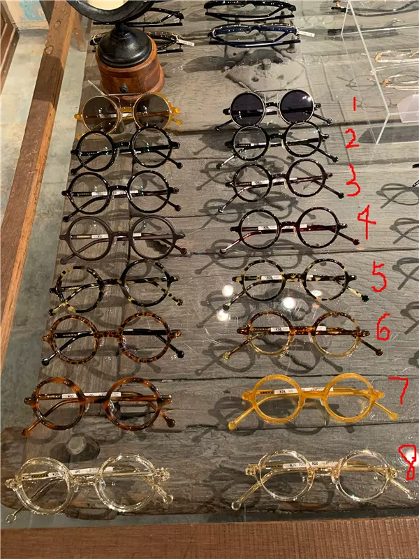 大四囍订购白山眼镜店ROUND classic 手工日产列侬圆框眼镜架-Taobao