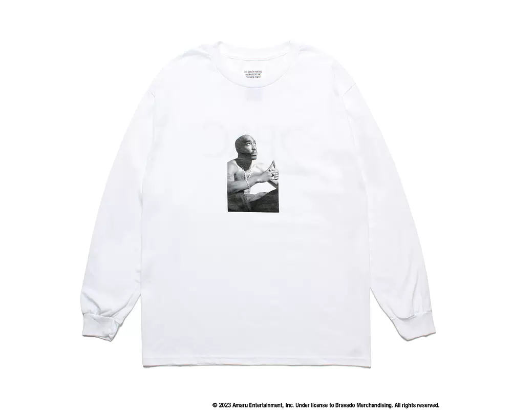 大四囍订购WACKO MARIA 2PAC / LONG SLEEVE T-SHIRT 长袖T恤8/19-Taobao