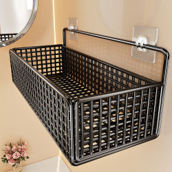 Bathroom Shelf Wall-Mounted No-Drill Wall Bathroom Rack Washroom Toilet Sink Storage Shelf