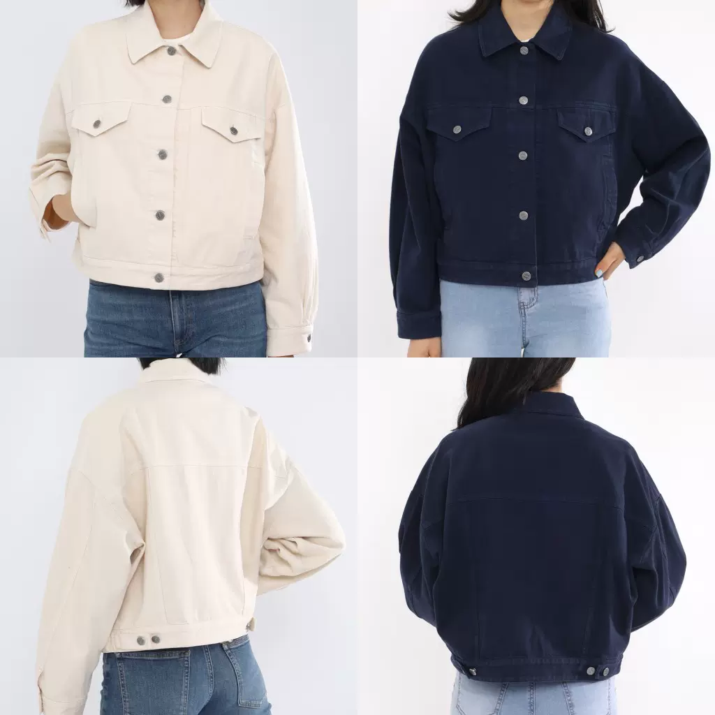 A.P.C APC Cally Jacket女短款纯棉翻领休闲夹克外套COGZV F02905