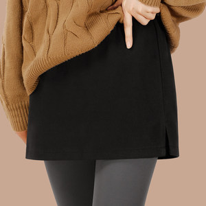 
Autumn and winter thick butt curtain hem to cover butt artifact shark pants sweatshirt sweater bottoming skirt plus size extension