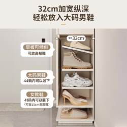 Shoe Cabinet with Doors, Integrated Storage Cabinet Against the Wall, Home Entrance, 2025 New Model, Large Capacity, Multi-Layer, Solid