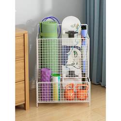 Yoga Mat Storage Rack, Fitness Equipment Storage Basket, Magic Storage Rack for Balls, Badminton Rackets, Foam Roller, Storage Basket