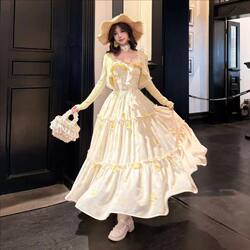 Platycodon House French Style Resort Style Suspender Dress for Women 2026 Spring New Embroidered Long Skirt