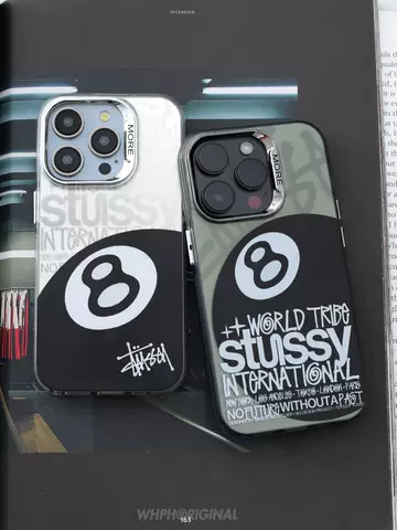 STUSSY World Tribe 8 Ball New Phone Cases Covers Trendy Fashionable iPhone 15, iPhone 14, iPhone 13, iPhone 12,