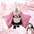 cosplay nezuko completo Kẻ giết quỷ: Kimetsu no Yaiba bộ đồ cos Kanroji Mitsuri bướm Ninja hoa hạt dẻ Luo Xiang trang phục hầu gái kimono Bộ đồ Mi Douzi cosplay nezuko completo