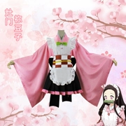 Kẻ giết quỷ: Kimetsu no Yaiba bộ đồ cos Kanroji Mitsuri bướm Ninja hoa hạt dẻ Luo Xiang trang phục hầu gái kimono Bộ đồ Mi Douzi