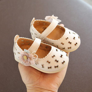
Summer and autumn baby toddler shoes baby hollow sandals Baotou soft sole non-slip shoes 0-1-2 years old girls princess shoes 3