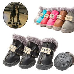 Dog Shoes Teddy Winter Shoes Bichon Pet Dog Shoes Non-Slip Autumn and Winter Puppy Warm and Cold-Proof Cotton Shoes Snow Boots