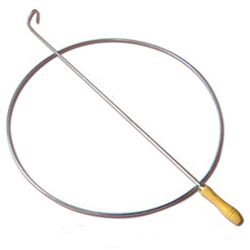 Pushing Iron Hoop, Rolling Iron Hoop, Barrel Hoop, Iron Ring, Nostalgic Traditional Children's Fitness Toy from the 80S, Solid Flat Type, Thickened and Widened