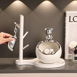 Entryway Key Holder Storage Rack, Light Luxury High-End Shoe Cabinet, Living Room New House Decorations