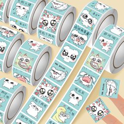 New 1500-Piece Dog Emoji Sticker Pack, Cute and Fun Cartoon Dog Decoration Stickers for Journals and Desktops