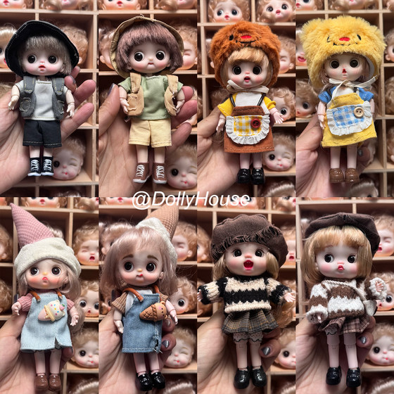 Tao Tao Maruko/OB11 Skateboarding Multi -Joint Tide Play Simulation Model Box Doll Gift
