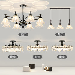 American-Style High-End Living Room Chandelier, French-Style Lily of the Valley Main Hall Light, 2026 New Model Lighting Fixtures, Whole House Package Set