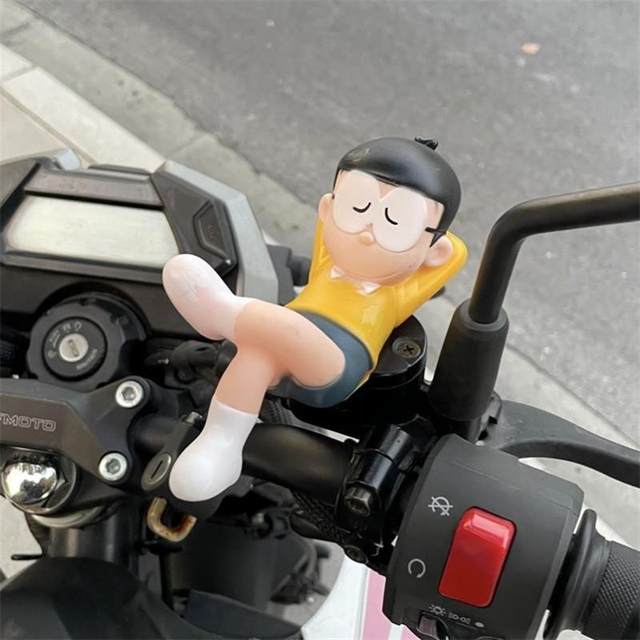 Sleeping Nobita Electric Vehicle Motorcycle Decoration Gadgets ...