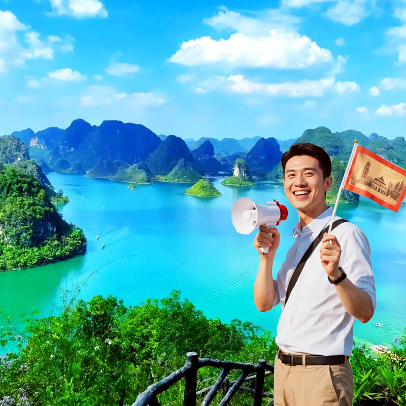 崇左三日游 2-8人团德天跨国大瀑布古龙山渠洋湖鹅泉跟团广西旅游