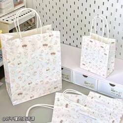 New Dessert Hello Kitty Creative Cartoon Hand-Painted Tote Bag Convenient Birthday Gift Kraft Paper Bag Exquisite Paper Bag