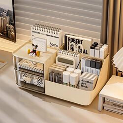 Desktop Storage Box Office Workstation Drawer-Type Partition Box Dormitory Desk Student Large-Capacity Stationery Storage Box