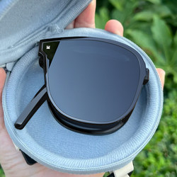 Folding Sunglasses for Women 2026 New Style High-End Look Slimming Face Anti-Uv Polarized Driving Sun Protection Sunglasses