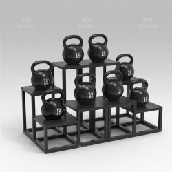Competitive Kettlebell Rack Home Gym All-Steel Women's Painted Dumbbell Squat Hip Weight-Bearing Storage Rack