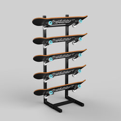 Skateboard Storage Rack, Display Rack, Basketball and Football Rack, Miscellaneous Items Rack, Organizing Rack, Sports Equipment Storage