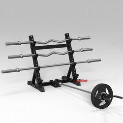 Household Barbell Rack Nine-Hole Olympic Bar Storage and Storage Commercial Large Hole Olympic Bar Storage Rack Fitness Equipment