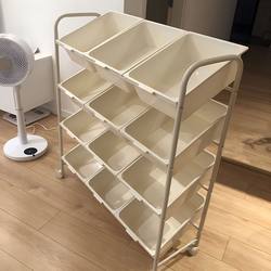 Children's Toy Storage Rack Simple Classification Organizer Storage Cabinet Floor-Standing Multi-Layer Household Baby Toy Storage Rack