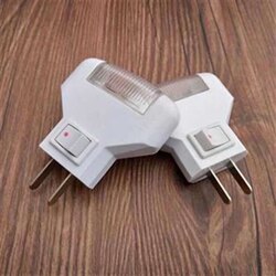 1 Watt Energy-Saving Led Night Light, White Light Triangular Bedside Lamp, Creative Night Light, Household Bedroom Plug-In Night Light