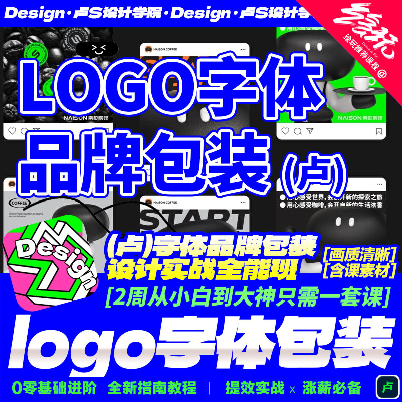 卢logo字体品牌包装VI设计实战全能班