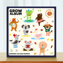 Photo Album 567inch Baby Growth Record Book Large-Capacity Laminated Commemorative Album Couple Adhesive Family Photo Album