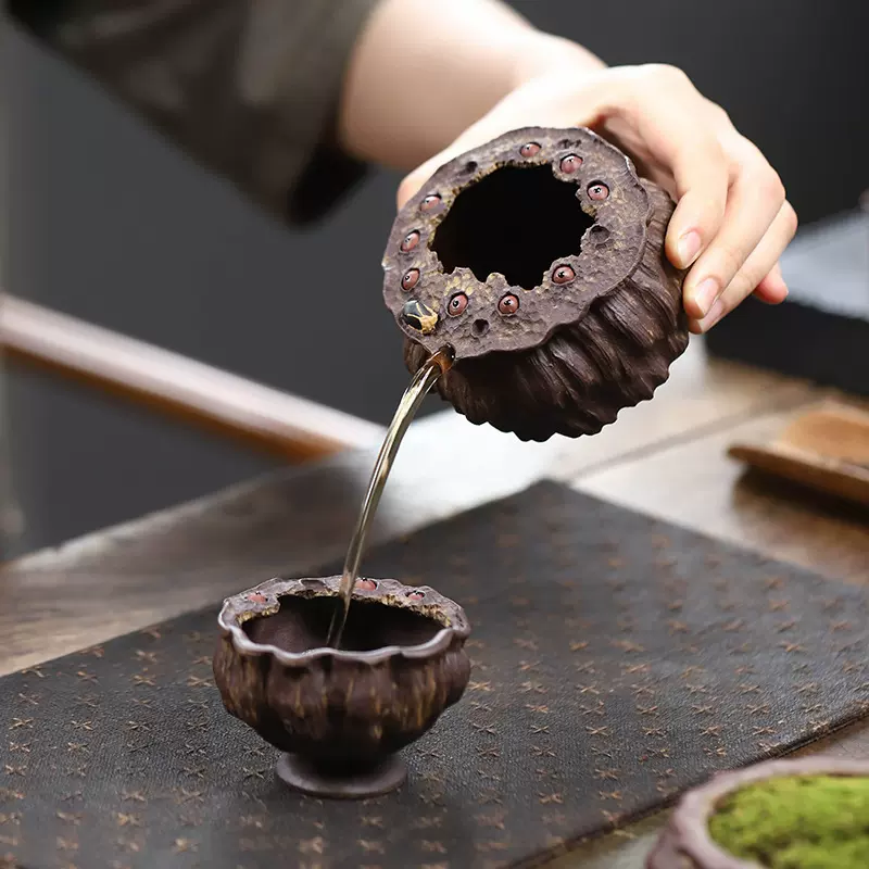 主人杯 茶碗 清蓮杯 宜興紫砂 中國茶器 茶道具 茶寵 美術品（缘
