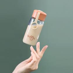 Fanshi Portable Simple Water Cup Mini Straight Cup Glass Cup Heat-Resistant Transparent Single-Layer High-Value Small Cup for Girls