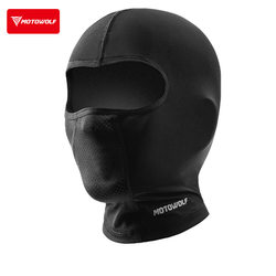 Modo Wolf Motorcycle Riding Hood Ice Silk Sun Protection Helmet Face Mask Rider Headscarf Neck Gaiter Breathable All-Season Gear