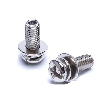 
Nickel-plated three-combination cross-shaped machine screws