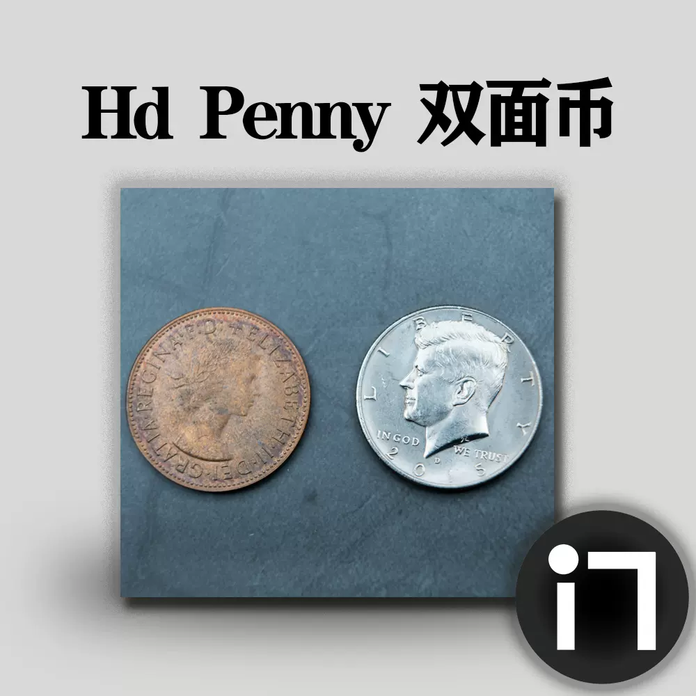 魔术币肯尼迪半美元抖音同款道具手指转硬币50美分PENNY