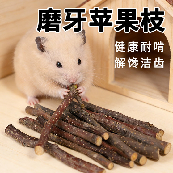 
Hamster, apple branch, teething stick, snacks, golden bear, edible grain, landscaping, relief from boredom, chewable small toy supplies