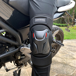 Motorcycle Knee Pads, Elbow Pads, Windproof and Warm Motorcycle Protective Gear, Anti-Fall Riding Gear, Electric Vehicle Knee and Leg Protectors, Suitable for All Seasons, Unisex