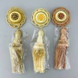 Home Textile Curtain Lace Accessories Tassel 20cm Small Hanging Ball Decoration Chinese Curtain Head Sunflower Pin DIY