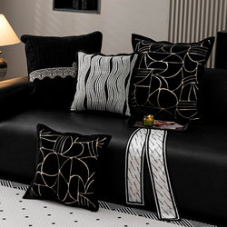 Light Luxury High-End Sofa Pillowcase 2025 New Model Machine Washable Lumbar Pillowcase High-End Bedroom Sleeping Pillow