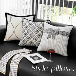 Chenille Sofa Cushion Backrest Pad, Light Luxury, High-End Feel, Modern Minimalist Home Living Room Lumbar Support Sofa Cushion Cover