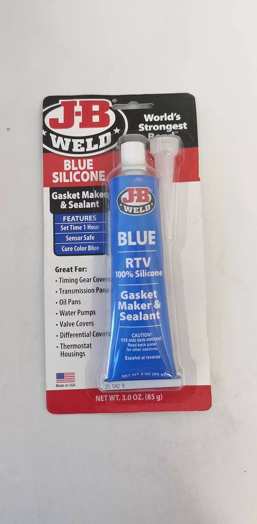 J-B Weld Sealant Silicone Blue RTV 3oz 31316