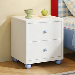 Steel Bedside Table, Small Chest of Drawers for Children's Bedroom, Formaldehyde-Free Metal Storage Cabinet, Drawer-Type Household Storage Cabinet