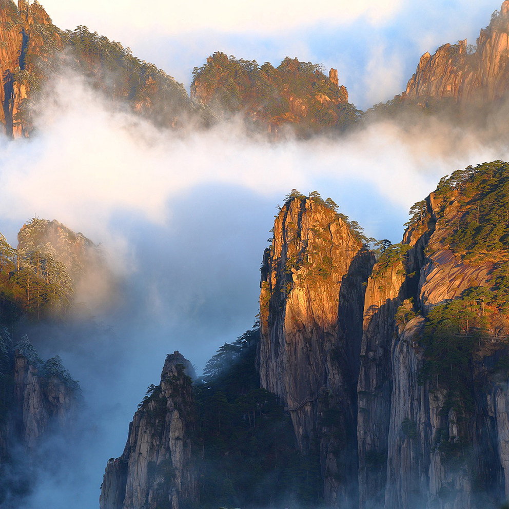 日出黄山私家团包车1单1团4天3晚旅游夜宿山顶千岛湖含船票纯玩团