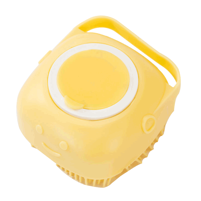 Spazzola Per Bagno Cani E Gatti Con Dispenser Shampoo - Ergonomica, Setole Morbide, Pulizia Profonda