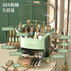 Light Luxury Cosmetics Storage Box Dust-Proof Desktop Dressing Table Home Lipstick Storage Cabinet Skin Care Product Storage Rack